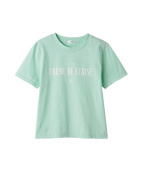 FRAY I.D(フレイアイディー)の「グラフィックプリントコンパクトTシャツ(Tシャツ/カットソー・レディース・ブラウン/ホワイト/ミント・F)」の3枚目の写真