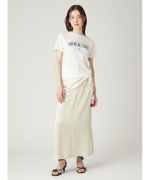 FRAY I.D(フレイアイディー)の「グラフィックプリントコンパクトTシャツ(Tシャツ/カットソー・レディース・ブラウン/ホワイト/ミント・F)」の7枚目の写真