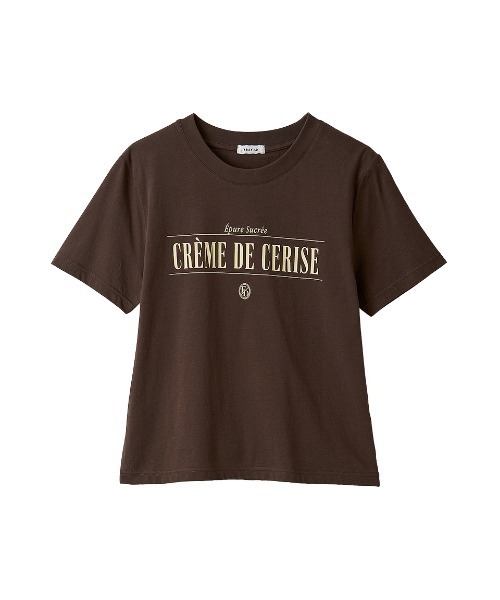 FRAY I.D(フレイアイディー)の「グラフィックプリントコンパクトTシャツ(Tシャツ/カットソー・レディース・ブラウン/ホワイト/ミント・F)」の16枚目の写真