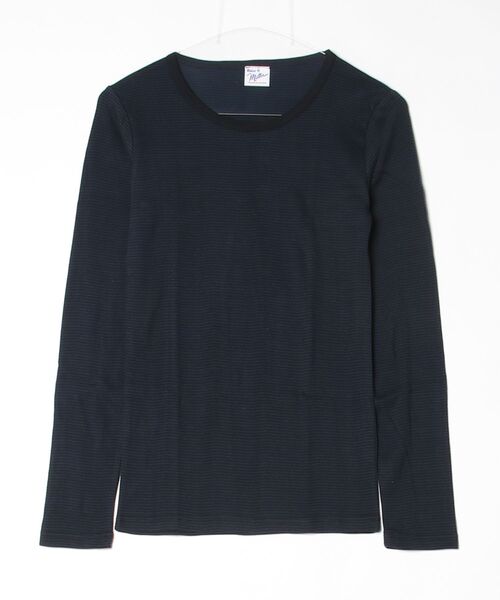 MILLER(ミラー)の「"02"≪Robert P. Miller≫パックT パネルリブ 長袖 Tシャツ(Tシャツ/カットソー・レディース・ブラック/オフホワイト/グレー/ブラック系1/ネイビー系1/ブラウン系1/ホワイト系1・FREE)」の7枚目の写真