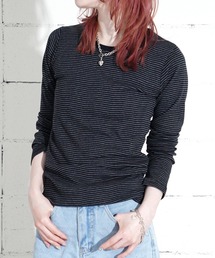 "02"≪Robert P. Miller≫パックT パネルリブ 長袖 Tシャツ