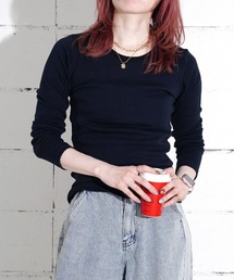 "02"≪Robert P. Miller≫パックT パネルリブ 長袖 Tシャツ