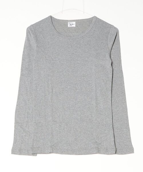 MILLER(ミラー)の「"02"≪Robert P. Miller≫パックT パネルリブ 長袖 Tシャツ(Tシャツ/カットソー・レディース・ブラック/オフホワイト/グレー/ブラック系1/ネイビー系1/ブラウン系1/ホワイト系1・FREE)」の20枚目の写真