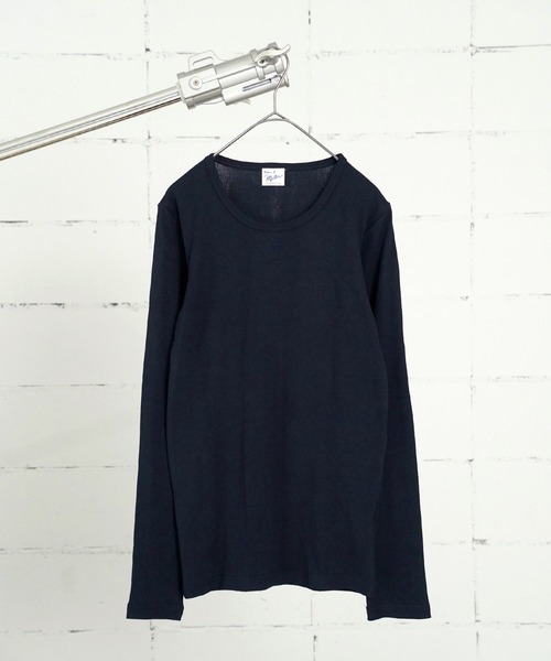 MILLER(ミラー)の「"02"≪Robert P. Miller≫パックT パネルリブ 長袖 Tシャツ(Tシャツ/カットソー・レディース・ブラック/オフホワイト/グレー/ブラック系1/ネイビー系1/ブラウン系1/ホワイト系1・FREE)」の8枚目の写真