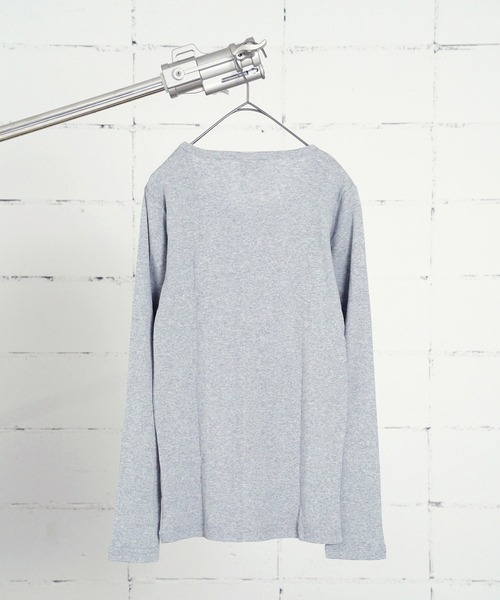 MILLER(ミラー)の「"02"≪Robert P. Miller≫パックT パネルリブ 長袖 Tシャツ(Tシャツ/カットソー・レディース・ブラック/オフホワイト/グレー/ブラック系1/ネイビー系1/ブラウン系1/ホワイト系1・FREE)」の10枚目の写真