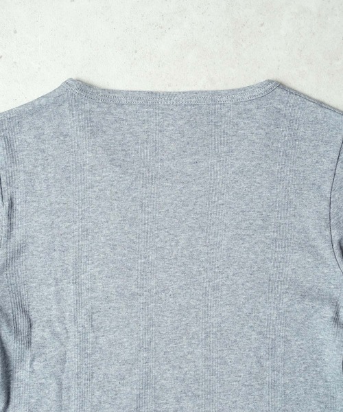 MILLER(ミラー)の「"02"≪Robert P. Miller≫パックT パネルリブ 長袖 Tシャツ(Tシャツ/カットソー・レディース・ブラック/オフホワイト/グレー/ブラック系1/ネイビー系1/ブラウン系1/ホワイト系1・FREE)」の13枚目の写真