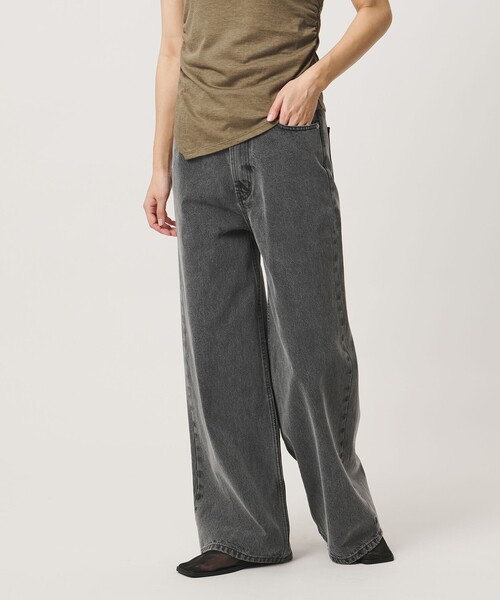 MARW UNITED ARROWS(マルゥ ユナイテッドアローズ)の「<MARW UNITED ARROWS>5ポケット ワイド デニムパンツ(デニムパンツ・レディース・グレー系/ライトブルー・38/36)」の4枚目の写真
