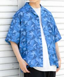ITEMS URBANRESEARCH | ボタニカルプリント オープンカラー 半袖シャツ(シャツ/ブラウス)