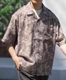 ITEMS URBANRESEARCH | ボタニカルプリント オープンカラー 半袖シャツ(シャツ/ブラウス)