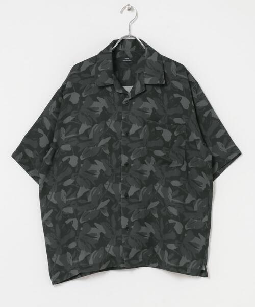 ITEMS URBANRESEARCH(アイテムズ アーバンリサーチ)の「ボタニカルプリント オープンカラー 半袖シャツ(シャツ/ブラウス・メンズ・ブラック/モカ/グレー/ブルー系その他・LARGE/MEDIUM)」の22枚目の写真
