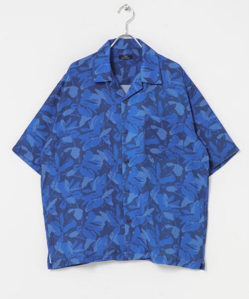 ITEMS URBANRESEARCH(アイテムズ アーバンリサーチ)の「ボタニカルプリント オープンカラー 半袖シャツ(シャツ/ブラウス・メンズ・ブラック/モカ/グレー/ブルー系その他・LARGE/MEDIUM)」の15枚目の写真
