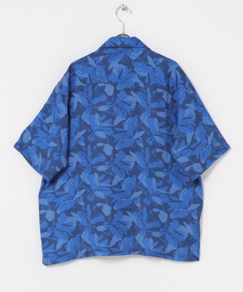 ITEMS URBANRESEARCH(アイテムズ アーバンリサーチ)の「ボタニカルプリント オープンカラー 半袖シャツ(シャツ/ブラウス・メンズ・ブラック/モカ/グレー/ブルー系その他・LARGE/MEDIUM)」の17枚目の写真