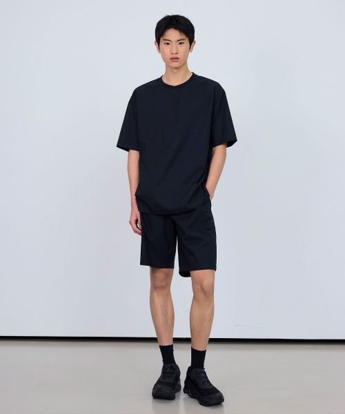MINDBRIDGE（マインドブリッジ）の「[エアクール]エアホールオーバーフィットネイビーティーシャツ（Tシャツ/カットソー・メンズ・ネイビー・100/105/110/95）」の8枚目の写真