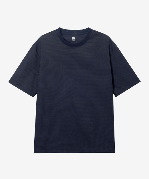 MINDBRIDGE（マインドブリッジ）の「[エアクール]エアホールオーバーフィットネイビーティーシャツ（Tシャツ/カットソー・メンズ・ネイビー・100/105/110/95）」の7枚目の写真