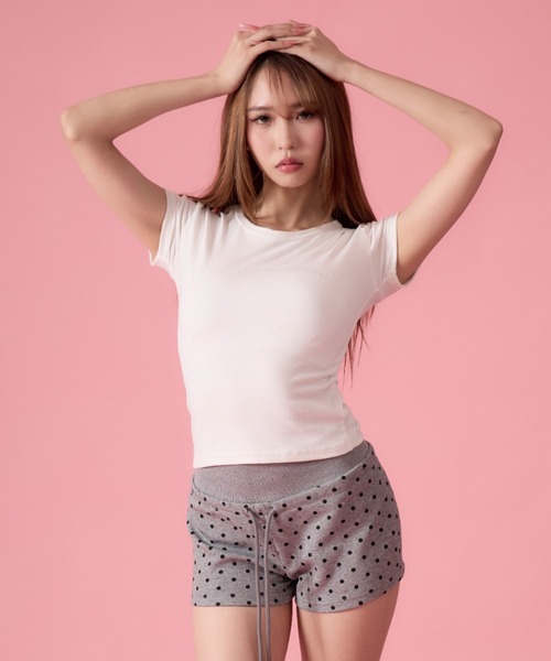 mindseeker girls(マインドシーカーガールズ)の「Spider Lace-Up Compact T-Shirt / スパイダーレースアップコンパクトTシャツ(Tシャツ/カットソー・レディース・ホワイト/グレー/ブラック・FREE)」の5枚目の写真