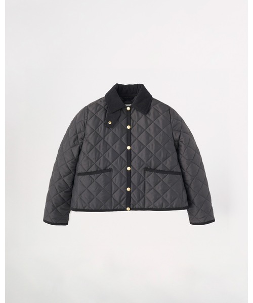 Traditional Weatherwear(トラディショナルウェザーウェア)の「WAVERLY A-LINE(ダウンジャケット/コート・レディース・ネイビー/ブラウン/ブラック×ブラック/アイボリー・36/34/32)」の3枚目の写真
