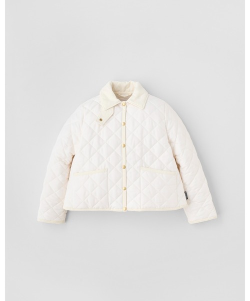 Traditional Weatherwear(トラディショナルウェザーウェア)の「WAVERLY A-LINE(ダウンジャケット/コート・レディース・ネイビー/ブラウン/ブラック×ブラック/アイボリー・36/34/32)」の2枚目の写真