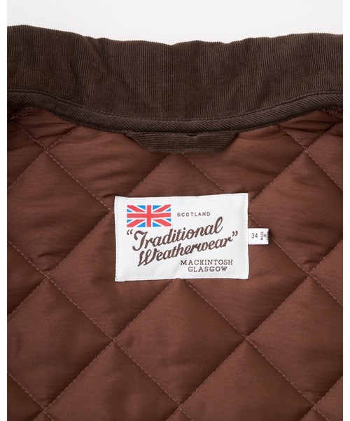 Traditional Weatherwear(トラディショナルウェザーウェア)の「WAVERLY A-LINE(ダウンジャケット/コート・レディース・ネイビー/ブラウン/ブラック×ブラック/アイボリー・36/34/32)」の16枚目の写真