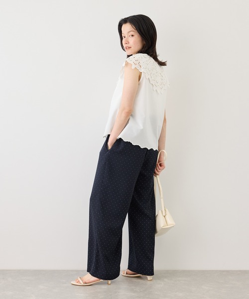 ROPE' PICNIC(ロペピクニック)の「刺繍フリルブラウス(シャツ/ブラウス・レディース・ホワイト/ブラック/ダークブラウン/サックスブルー・FREE)」の16枚目の写真