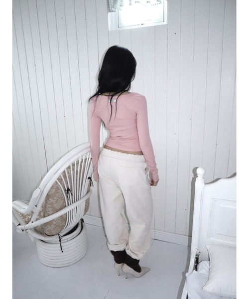 CladdA（クラタ）の「essential basic t（Tシャツ/カットソー・レディース・コーラルピンク・FREE）」の7枚目の写真