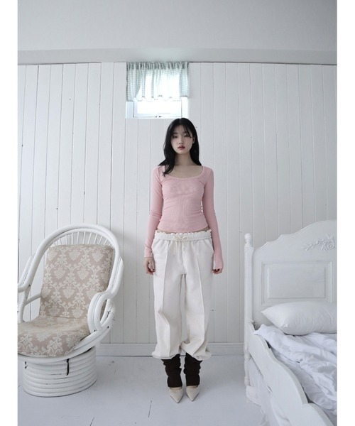 CladdA（クラタ）の「essential basic t（Tシャツ/カットソー・レディース・コーラルピンク・FREE）」の15枚目の写真