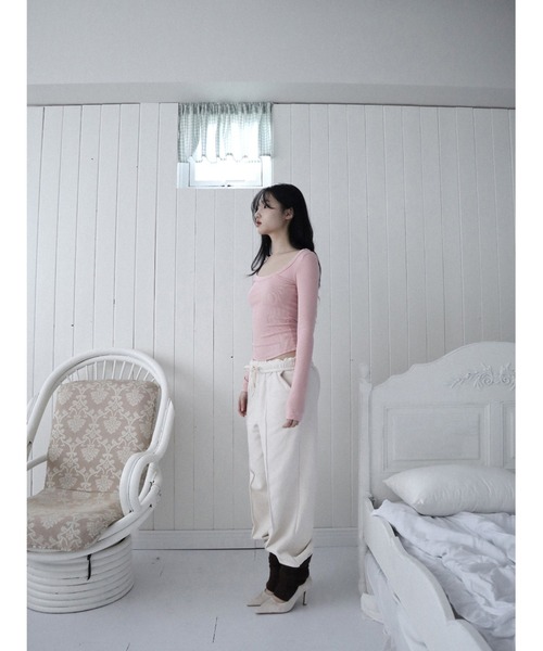 CladdA（クラタ）の「essential basic t（Tシャツ/カットソー・レディース・コーラルピンク・FREE）」の16枚目の写真