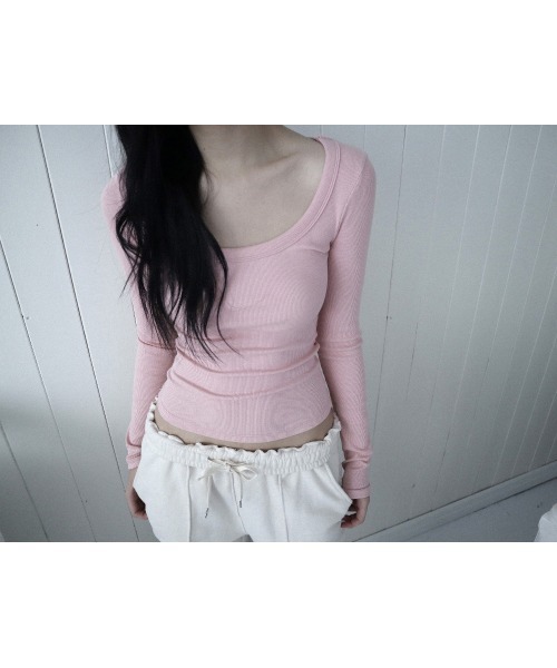 CladdA（クラタ）の「essential basic t（Tシャツ/カットソー・レディース・コーラルピンク・FREE）」の18枚目の写真