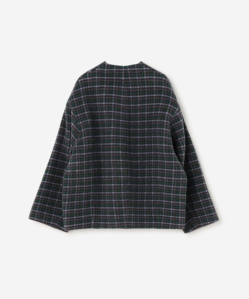 LE GLAZIK(ルグラジック)の「LE GLAZIK | ウールリバー ジャケット WOMEN(ノーカラージャケット・レディース・ブルー系その他5/ブルー系その他/ベージュ系その他・36)」の9枚目の写真