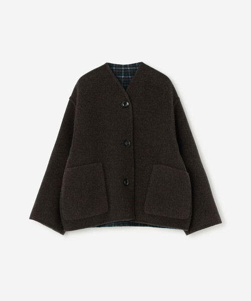 LE GLAZIK(ルグラジック)の「LE GLAZIK | ウールリバー ジャケット WOMEN(ノーカラージャケット・レディース・ブルー系その他5/ブルー系その他/ベージュ系その他・36)」の15枚目の写真