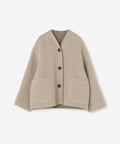 LE GLAZIK(ルグラジック)の「LE GLAZIK | ウールリバー ジャケット WOMEN(ノーカラージャケット・レディース・ブルー系その他5/ブルー系その他/ベージュ系その他・36)」の17枚目の写真