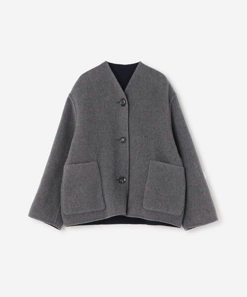 LE GLAZIK(ルグラジック)の「LE GLAZIK | ウールリバー ジャケット WOMEN(ノーカラージャケット・レディース・ブルー系その他5/ブルー系その他/ベージュ系その他・36)」の18枚目の写真