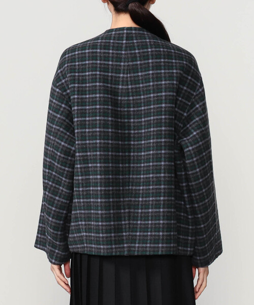 LE GLAZIK(ルグラジック)の「LE GLAZIK | ウールリバー ジャケット WOMEN(ノーカラージャケット・レディース・ブルー系その他5/ブルー系その他/ベージュ系その他・36)」の21枚目の写真