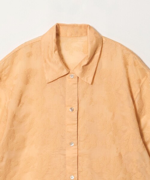 BEAUTY&YOUTH UNITED ARROWS(ビューティーアンドユースユナイテッドアローズ)の「セルロースポリエステル クロスステッチ シャツ ウォッシャブル(シャツ/ブラウス・レディース・オフホワイト/ブラック/シャーベット・FREE)」の6枚目の写真