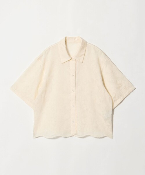 BEAUTY&YOUTH UNITED ARROWS(ビューティーアンドユースユナイテッドアローズ)の「セルロースポリエステル クロスステッチ シャツ ウォッシャブル(シャツ/ブラウス・レディース・オフホワイト/ブラック/シャーベット・FREE)」の11枚目の写真