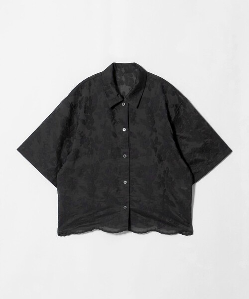 BEAUTY&YOUTH UNITED ARROWS(ビューティーアンドユースユナイテッドアローズ)の「セルロースポリエステル クロスステッチ シャツ ウォッシャブル(シャツ/ブラウス・レディース・オフホワイト/ブラック/シャーベット・FREE)」の14枚目の写真