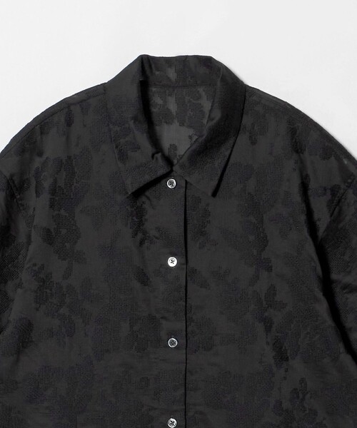 BEAUTY&YOUTH UNITED ARROWS(ビューティーアンドユースユナイテッドアローズ)の「セルロースポリエステル クロスステッチ シャツ ウォッシャブル(シャツ/ブラウス・レディース・オフホワイト/ブラック/シャーベット・FREE)」の15枚目の写真