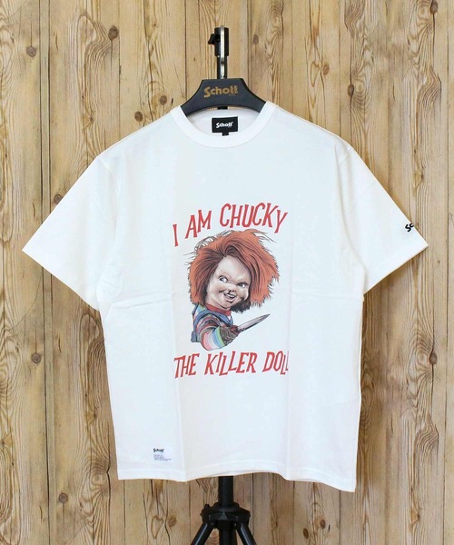 Schott(ショット)の「CHUCKY THE KILLER DOLL T-SHIRT(Tシャツ/カットソー・メンズ・ブラック/ホワイト・L/XXL/XL/M)」の3枚目の写真
