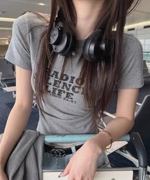 【3色展開】ヴィンテージロゴプリントコンパクトTシャツ