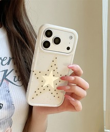 MEMECLE（メメクル）の「【 MEMECLE / メメクル 】スターコア　ドットフレームスマホケース（スマホケース/カバー）」