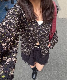 ぽこぽこポップコーンスキッパーシャツ
