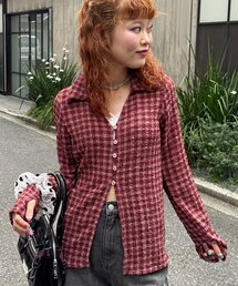 ぽこぽこポップコーンスキッパーシャツ