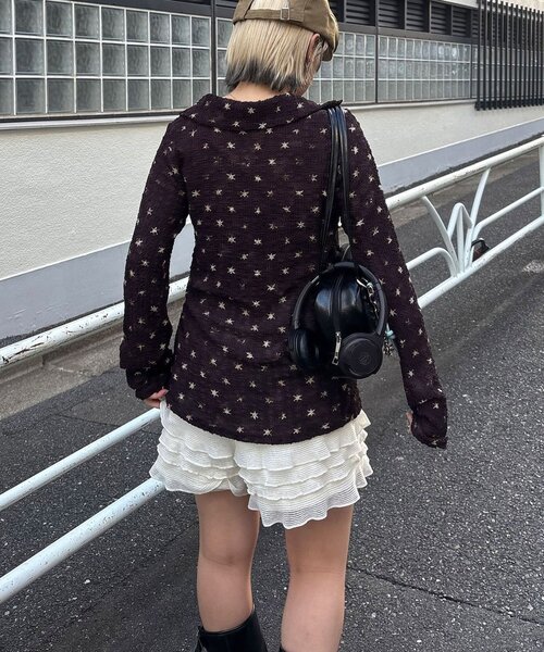 CIAOPANIC(チャオパニック)の「ぽこぽこポップコーンスキッパーシャツ(シャツ/ブラウス・レディース・ブラウン系その他/ブラック系その他/ブラウン/イエロー/グリーン/ブルー/ブラック/ベージュ/レッド/ブラウン系その他2/ブラック系その他2・ONE SIZE)」の17枚目の写真