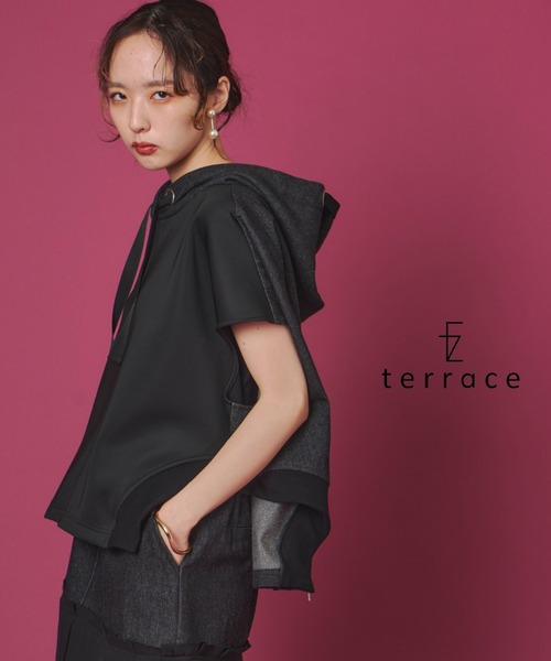 Jargdocking denim‑noose blouse парка