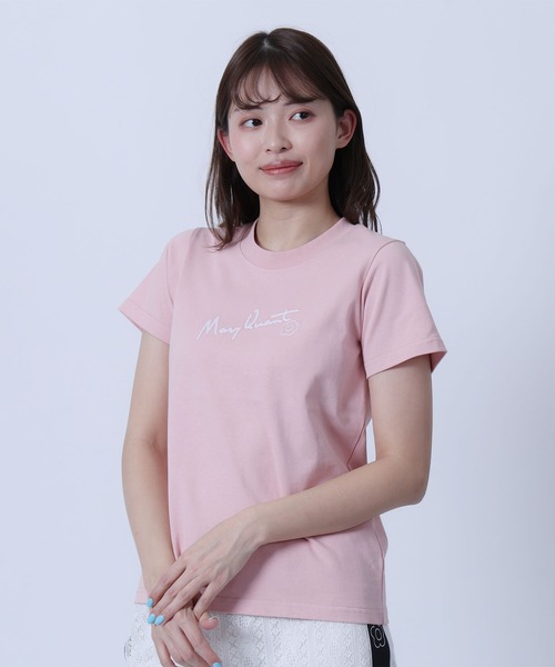MARY QUANT(マリークワント)の「チェーンステッチ Tシャツ(Tシャツ/カットソー・レディース・ブルー/ピンク/ホワイト/ブラック・M)」の4枚目の写真