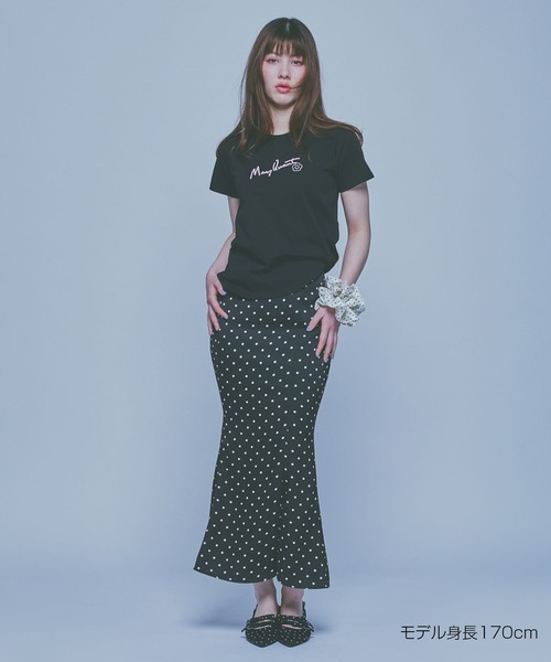 MARY QUANT(マリークワント)の「チェーンステッチ Tシャツ(Tシャツ/カットソー・レディース・ブルー/ピンク/ホワイト/ブラック・M)」の16枚目の写真