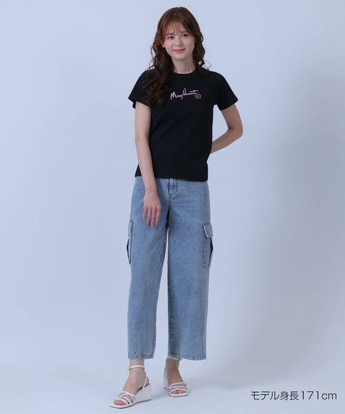 MARY QUANT(マリークワント)の「チェーンステッチ Tシャツ(Tシャツ/カットソー・レディース・ブルー/ピンク/ホワイト/ブラック・M)」の13枚目の写真