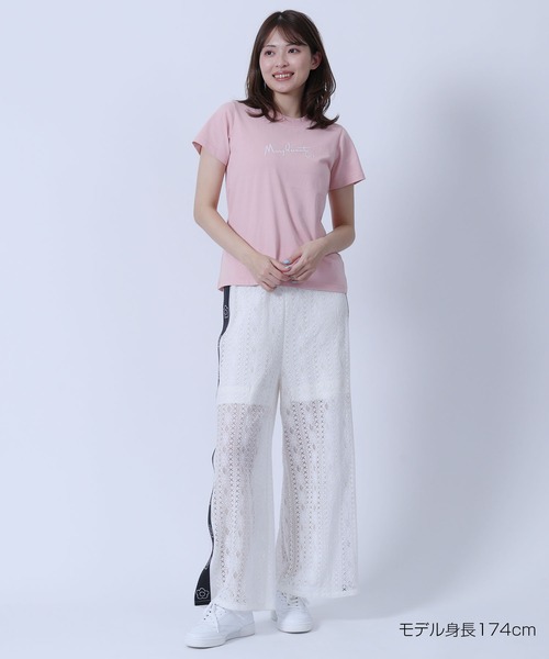 MARY QUANT(マリークワント)の「チェーンステッチ Tシャツ(Tシャツ/カットソー・レディース・ブルー/ピンク/ホワイト/ブラック・M)」の9枚目の写真