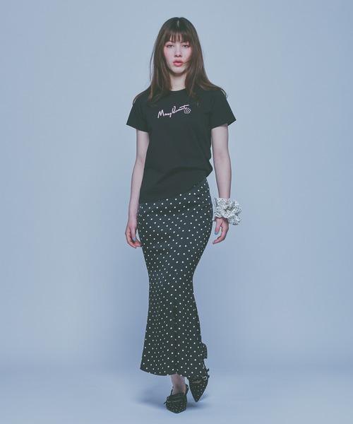 MARY QUANT(マリークワント)の「チェーンステッチ Tシャツ(Tシャツ/カットソー・レディース・ブルー/ピンク/ホワイト/ブラック・M)」の17枚目の写真
