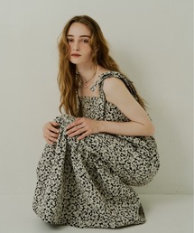 LE'RURE | Jacquard ribbon tiered onepiece(ワンピース)