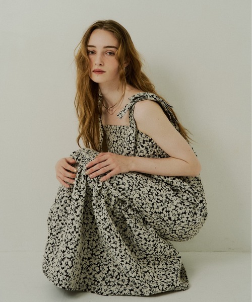 Jacquard ribbon tiered onepiece（ワンピース）｜LE'RURE（リルアー